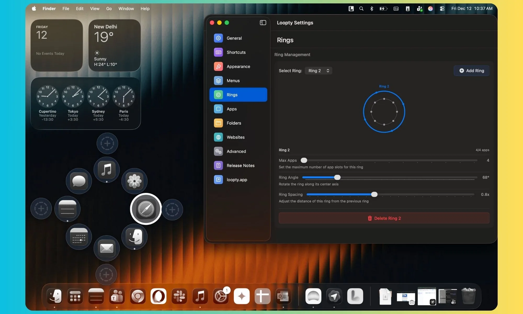 J'ai découvert un outil Mac que vous allez adorer : un dock élégant avec des astuces supplémentaires 6 Switch d’applications Loopty pour Mac
