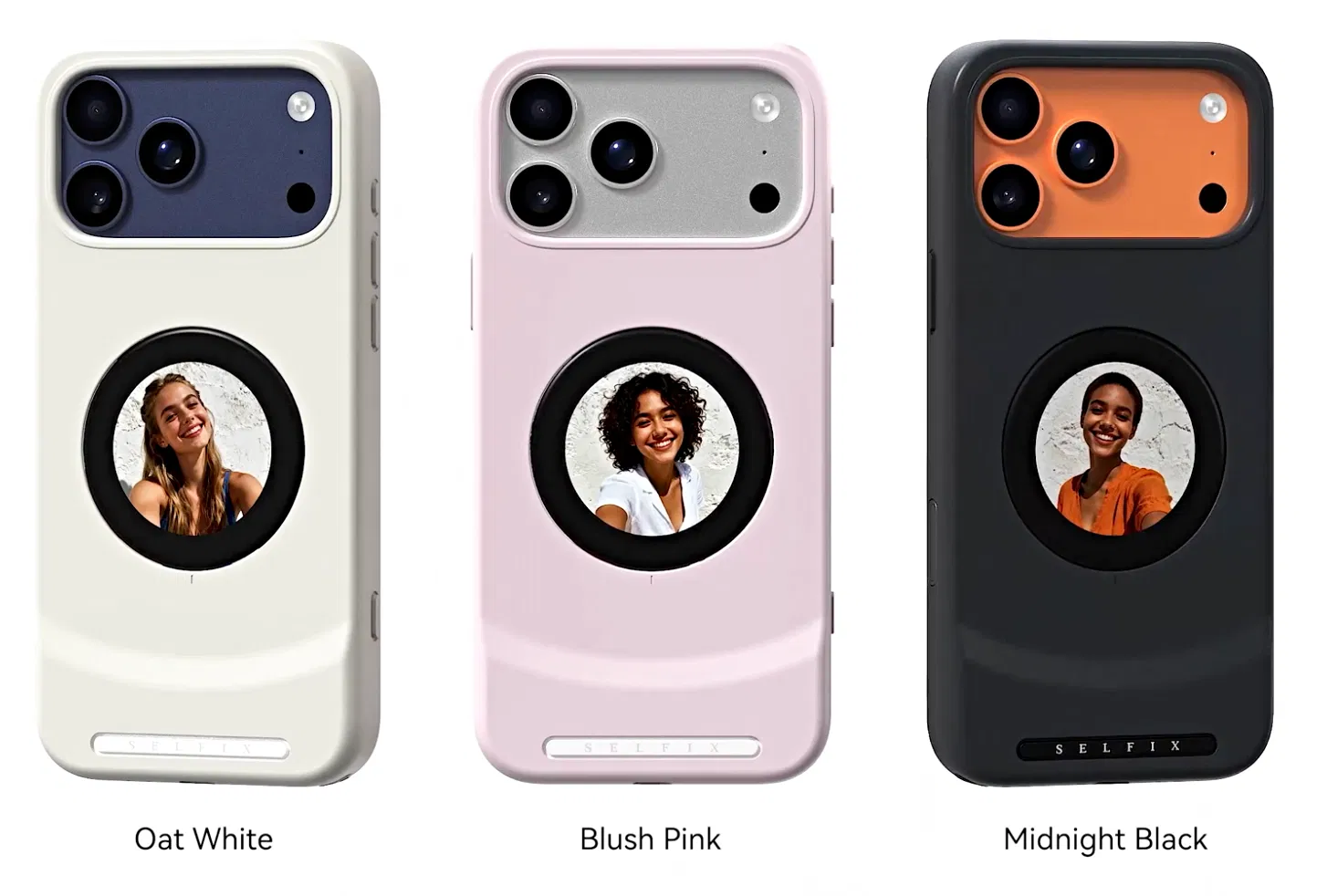 La coque qui ajoute un écran secondaire à l'arrière de votre iPhone 17 3 Couleurs de la coque Selfix