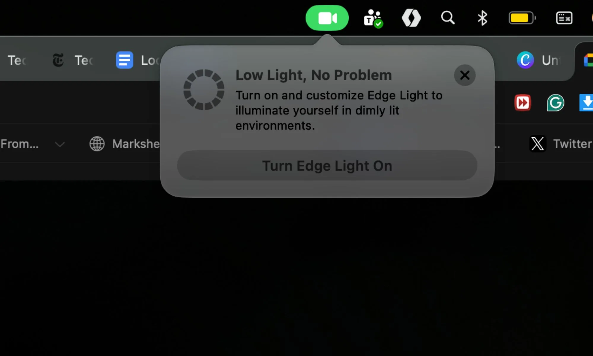 macOS 26.2 dévoile un tour de magie sur les Macs, et m’a totalement surpris dans l’obscurité 3 Alerte Edge Light sur macOS