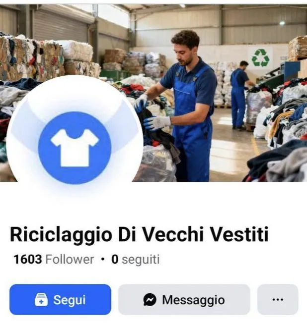 Nous payons pour vos vêtements usagés : comment fonctionne l'escroquerie de la fausse charité à Noël 5 FACEBOOK | L'une des pages promues par les escrocs