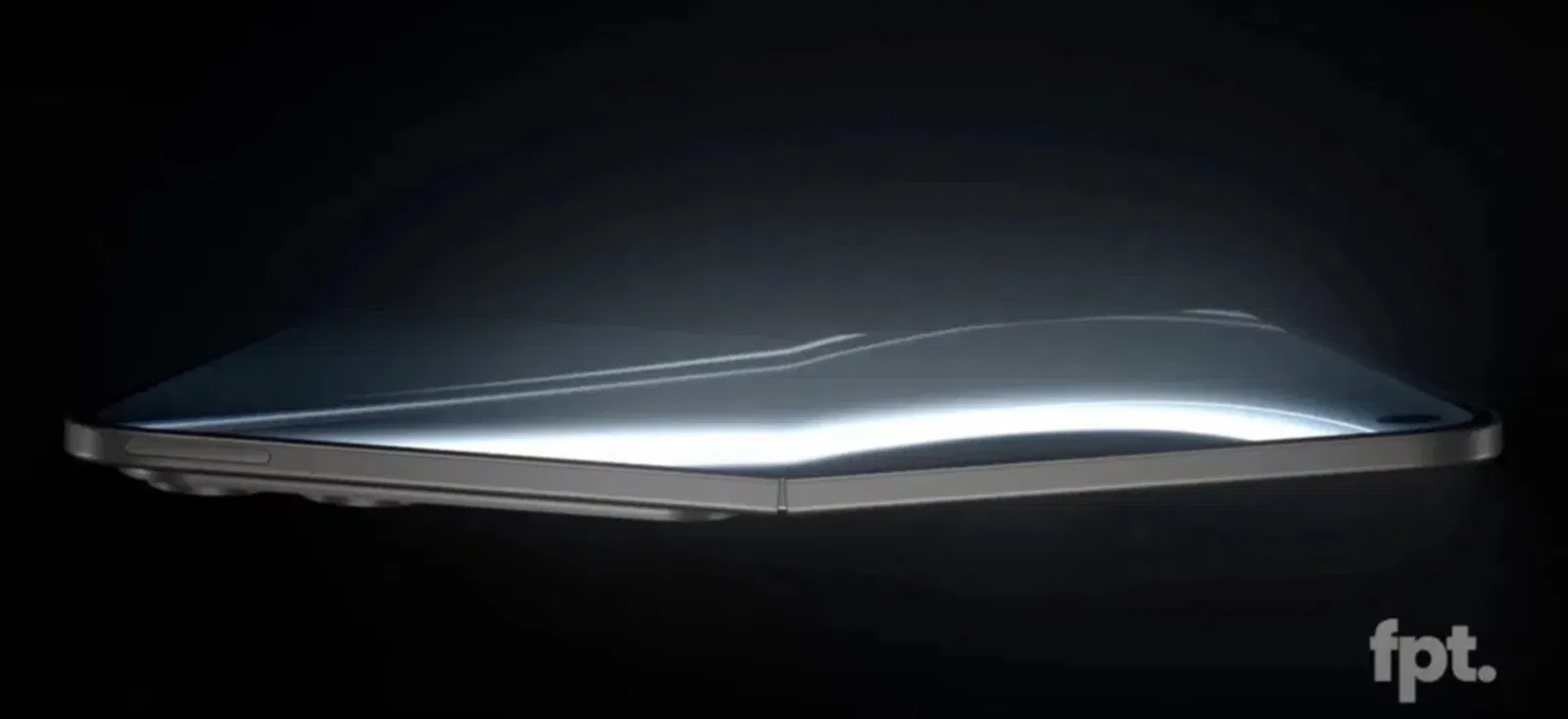 Concept de l'iPhone pliable ouvert