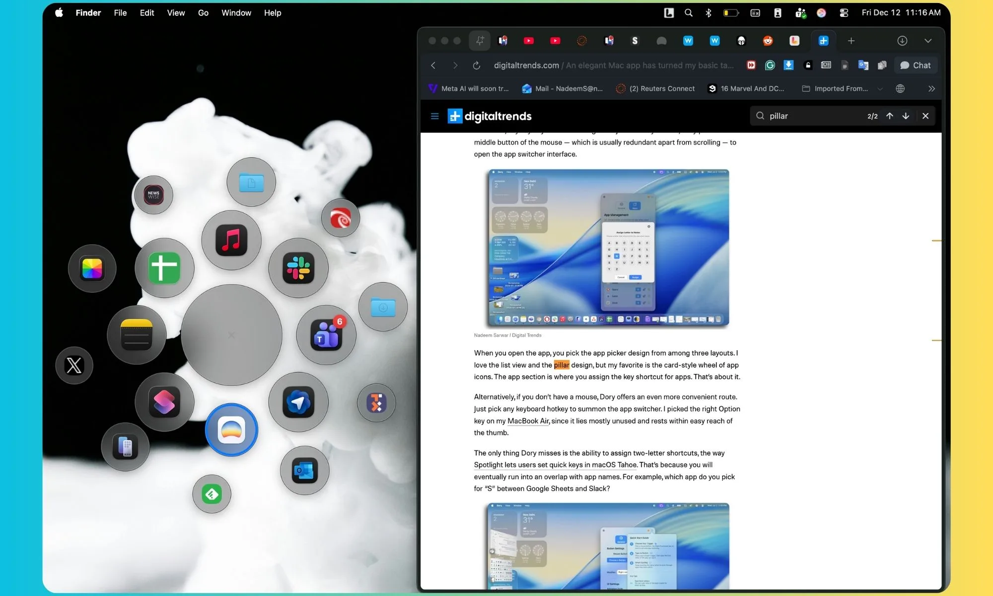 J'ai découvert un outil Mac que vous allez adorer : un dock élégant avec des astuces supplémentaires 2 Switch d’applications Loopty pour Mac