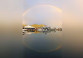 Le cercle parfait de l'arc-en-ciel en Ligurie. Crédit : Gabriella Motta
