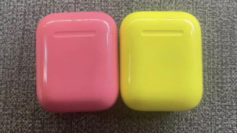 Les AirPods auraient pu être colorés : une image révélatrice les confirme 1 Les AirPods auraient pu être de couleurs : une image filtrée le confirme