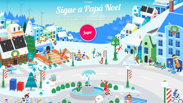 Suivez le Père Noël en temps réel grâce à Google 2 Suivez Papá Noël en temps réel grâce à Google