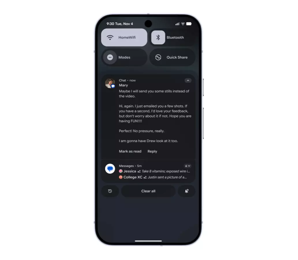 Toutes les nouveautés d'Android 16 QPR2 qui arrivent sur les mobiles 2 Résumé de notifications en Android