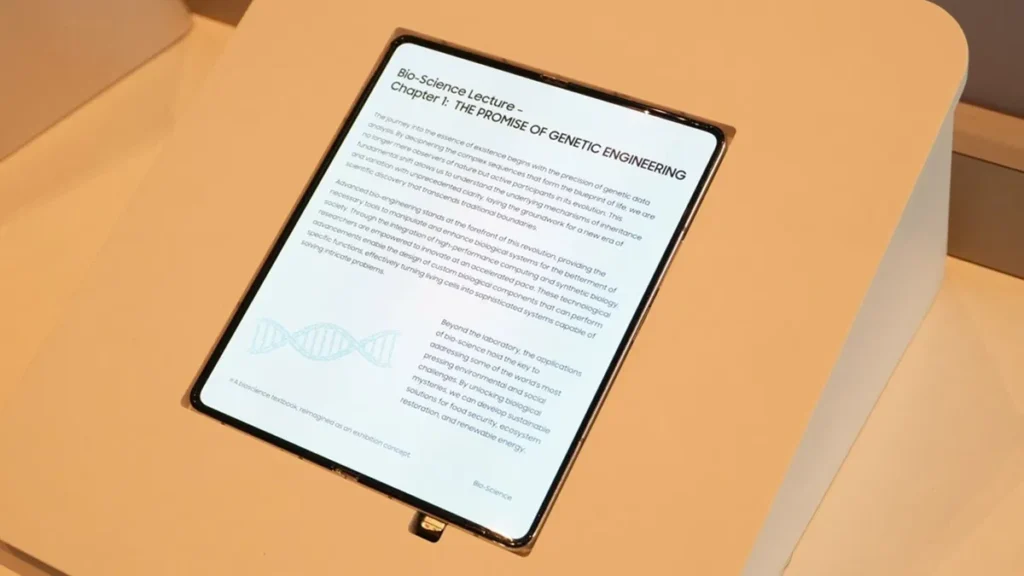Samsung transforme le monde des écrans pliables ! Découvrez un écran sans plis !