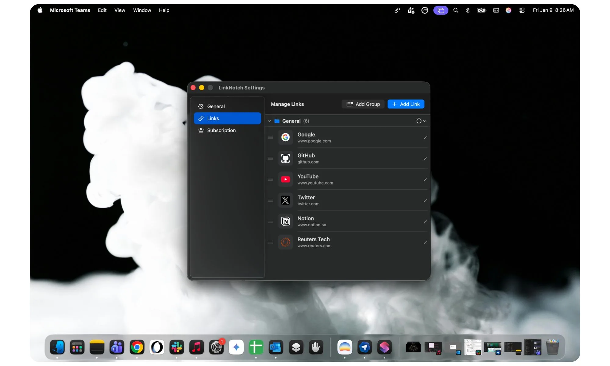 J'ai découvert une application qui transforme les pires aspects du design du MacBook en un véritable soulagement pour la navigation 4 Utilisation de l'application LinkNotch sur le Mac.