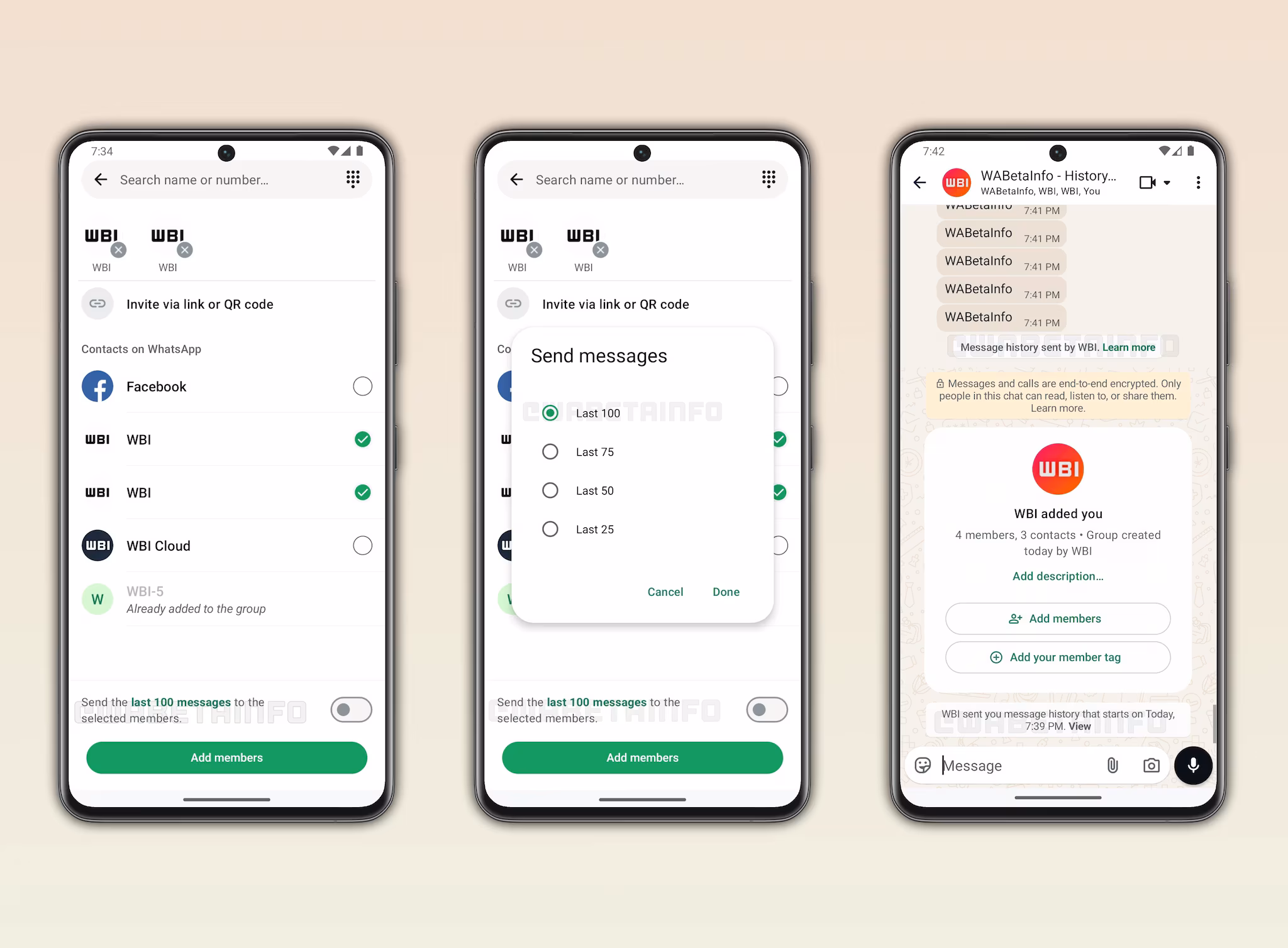 Changements dans les groupes Whatsapp : la grande nouveauté pour ceux qui rejoignent après 3 Credit: wabetainfo.com