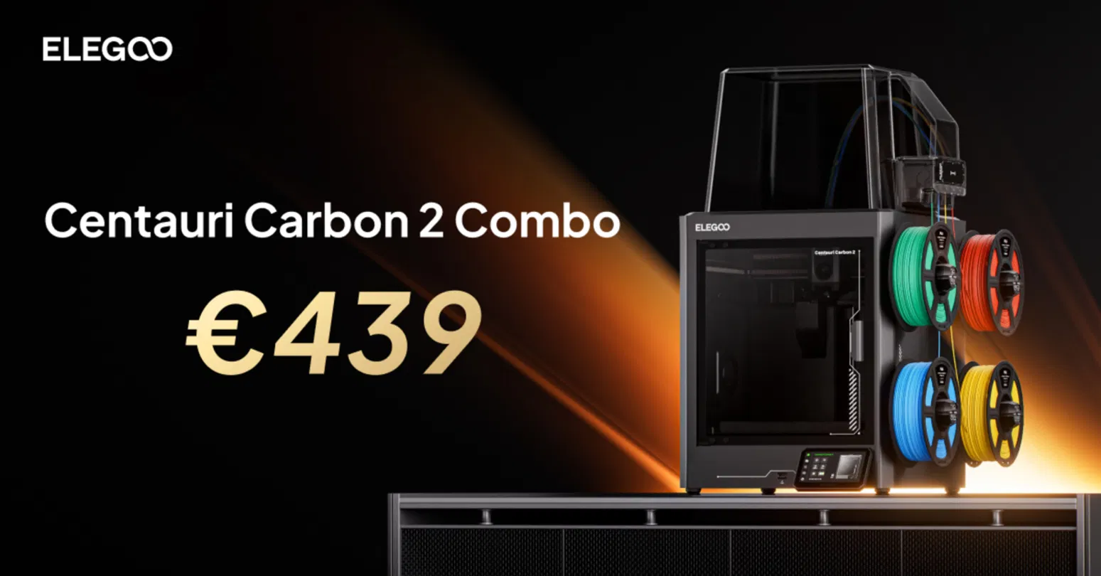 Découvrez la Centauri Carbon 2 Combo d'ELEGOO : l'imprimante 3D idéale pour votre salon ! 4 La nouvelle ELEGOO a un prix très compétitif.