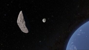 L'astéroïde 2024 YR4 pourrait frapper la Lune en 2032 : une étude met en lumière des conséquences majeures, avec des risques également pour la Terre 25 Framment de rendu 3D de l'astéroïde 2024 YR4 en direction de la Lune. Crédit : NOIRLab/NSF/AURA/R. Proctor