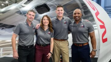 Le lancement d'Artemis 2 vers la Lune approche : les astronautes sont en confinement 3 Les astronautes de la NASA Christina Koch, Victor Glover et Reid Wiseman, ainsi que l'astronaute de l'Agence spatiale canadienne Jeremy Hansen, entrent en quarantaine en vue du lancement d'Artemis 2. Crédit : NASA/Robert Markowitz