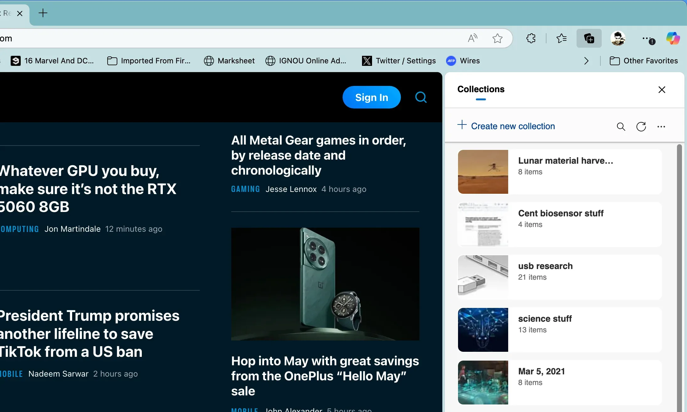 Microsoft supprime l'une des meilleures fonctionnalités d'Edge 2 collections-list-edge