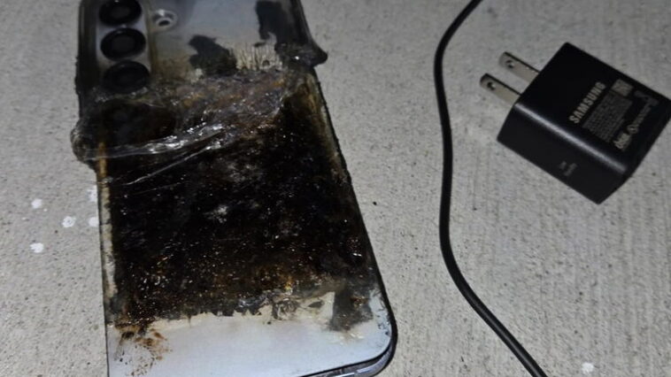 Un Galaxy S25+ de Samsung a explosé en charge : comment réagir face à un incendie de smartphone 1 Un Galaxy S25+ de Samsung a explosé pendant la charge : que faire en cas d'incendie de votre mobile