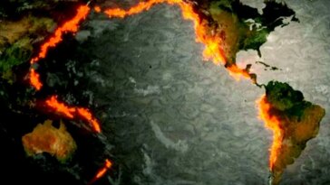 Une dynamique des profondeurs de la Terre influence le climat mondial bien plus que nous l'imaginons 20 Illustration de la Ceinture de Feu du Pacifique / Crédit : Meteorologiaenred