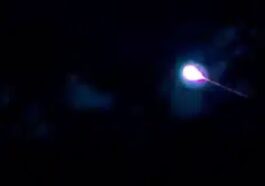 Une météorite filmée en direct depuis la Station Spatiale Internationale : une première historique 24 Le moment de l'explosion de la météore dans l'atmosphère terrestre montré lors du direct depuis la Station Spatiale Internationale / Crédit : Sen