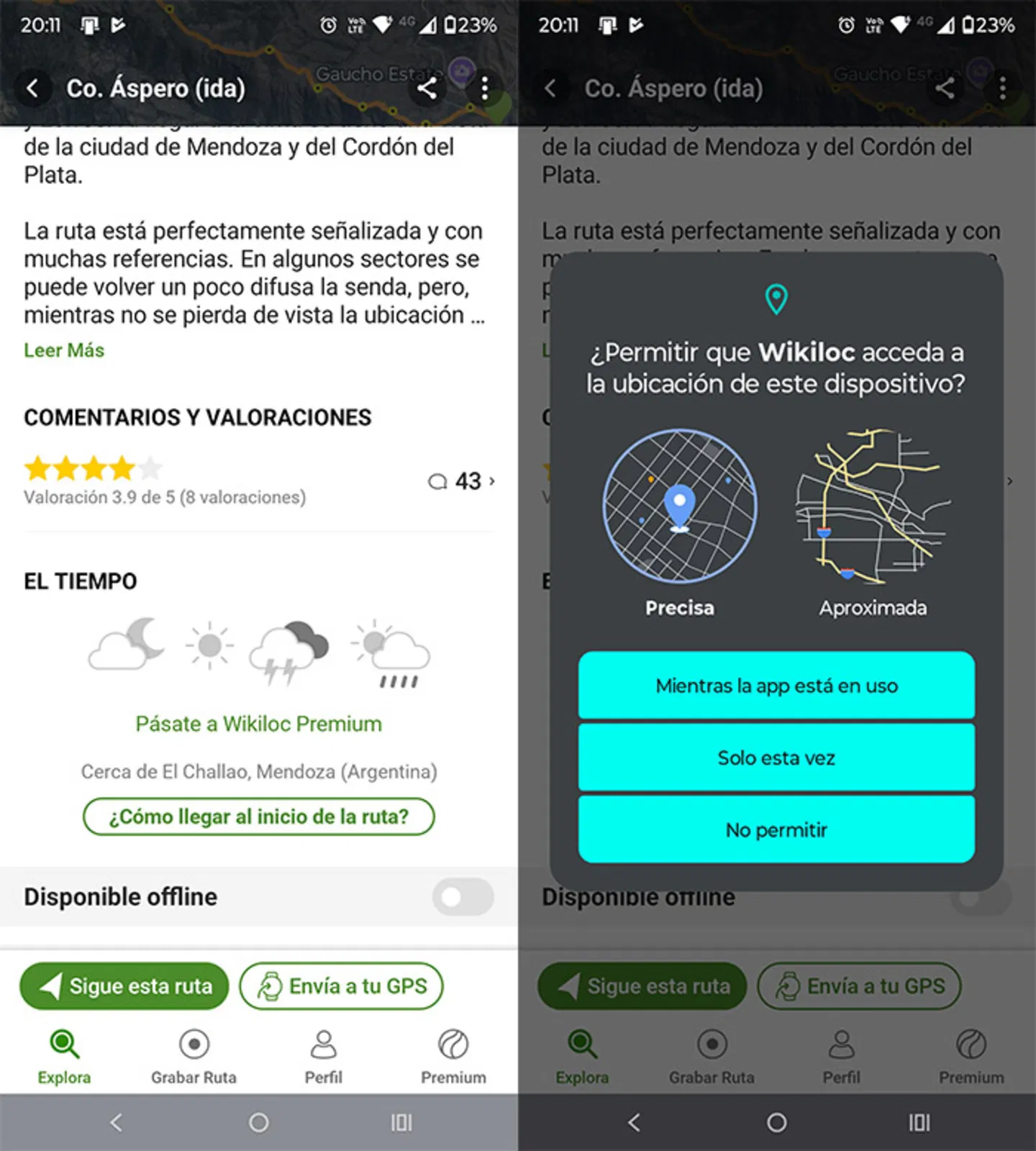 Étape 3 Appuyez sur “Suivez cet itinéraire”