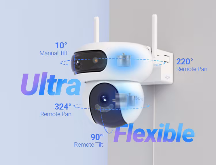 Caméras de sécurité 4G EZVIZ : Surveillez partout, même sans Wi-Fi 6 Ezviz Cb90x Dual 4g Kit Camera 4g