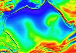 L’anomalie magnétique sous le Territoire du Nord en Australie, avec la même forme que les frontières australiennes. Crédit : CSIRO