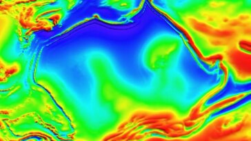 Une étrange anomalie magnétique sous l'Australie : fascinant, elle présente la même forme que la "Terre des kangourous" 9 L’anomalie magnétique sous le Territoire du Nord en Australie, avec la même forme que les frontières australiennes. Crédit : CSIRO