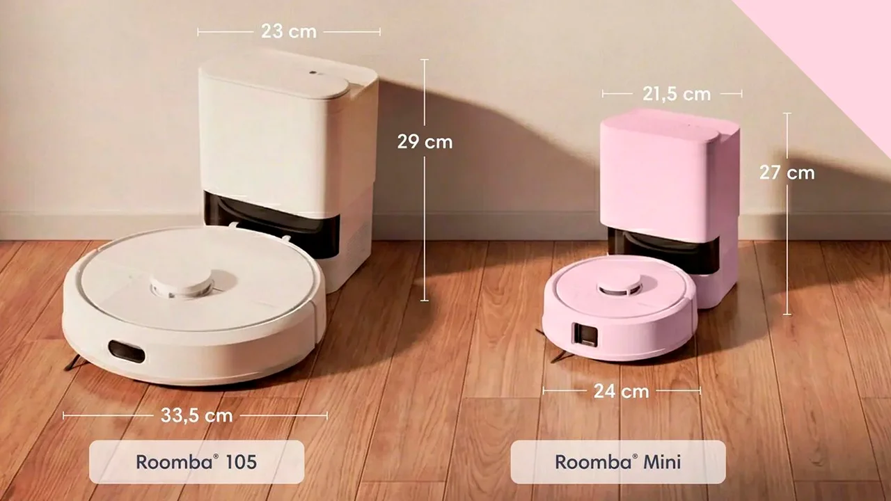 iRobot présente le Roomba Mini, le robot nettoyeur au style épuré et compact 4 Il est draconienement plus petit qu'un roomba normal