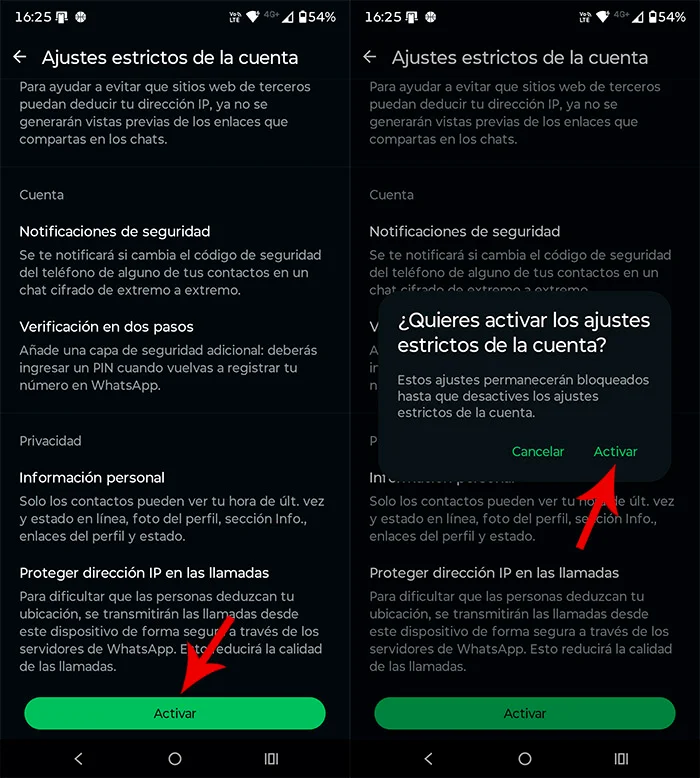 Comment activer les nouvelles options de sécurité de WhatsApp pour protéger votre compte 5 Tu peux les désactiver de la même manière que tu les actives