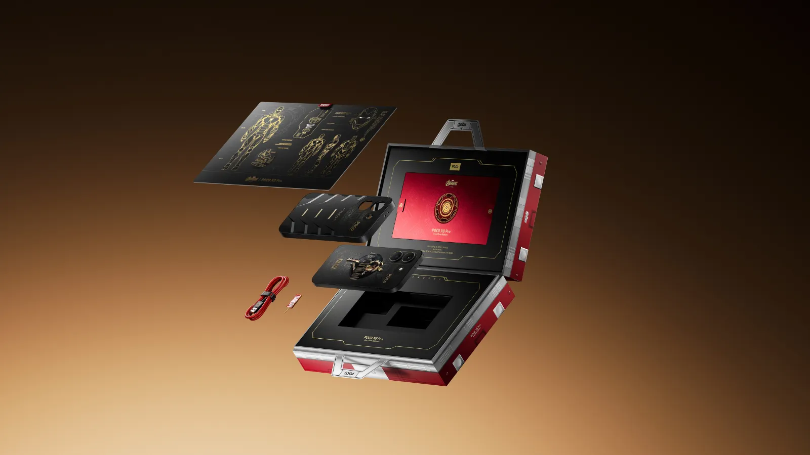 Les nouveaux POCO X8 Pro et POCO X8 Pro Max affichent une puissance exceptionnelle : la marque repousse les limites du rendement 7 Packaging du POCO X8 Pro Iron Man Edition