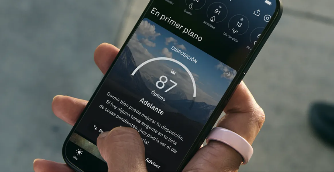 Oura Ring 4 Ceramic et app Oura.