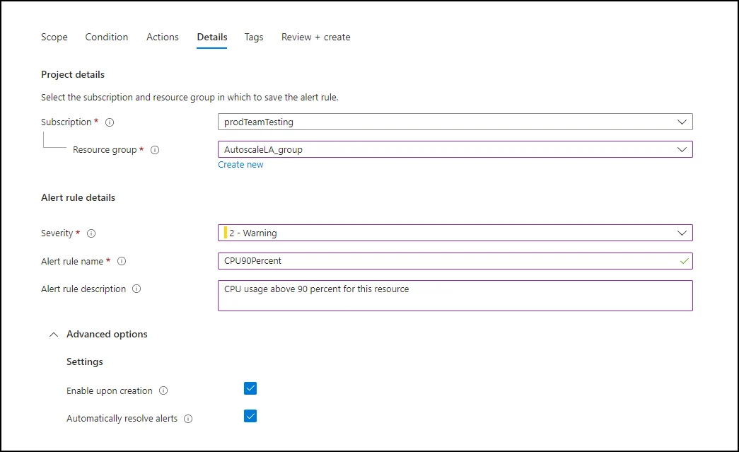 Alertes Microsoft Azure Monitor détournées dans des campagnes de phishing par callback 3 Creating an Azure Monitor alert