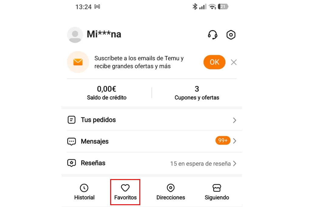Temu : Comment trouver la liste de souhaits facilement sans frustration 4 Liste des Favoris sur Temu.