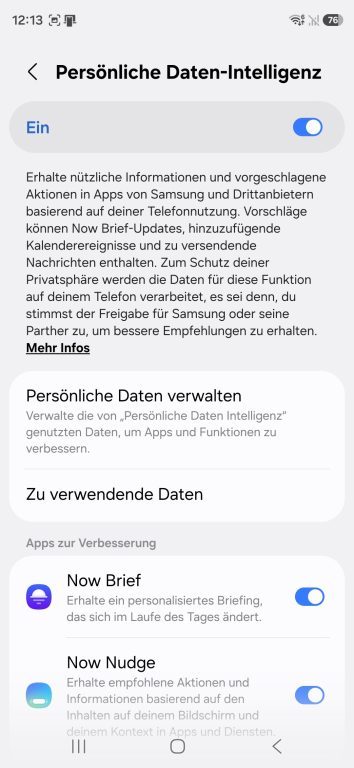 Now Nudge comment la nouvelle fonction IA de ton smartphone Samsung opère 5 Vous pouvez accorder un accès supplémentaire à Now Nudge. (Capture d'écran)