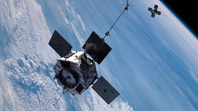 Aujourd'hui, la sonde Van Allen A plonge vers la Terre : la NASA confirme un retour imprévisible 1 La sonda Van Allen A de la NASA en orbite autour de la Terre. Le véhicule, lancé en 2012 pour étudier les ceintures de radiation de la planète, est aujourd'hui en rentrée incontrôlée dans l'atmosphère / Crédit : NASA