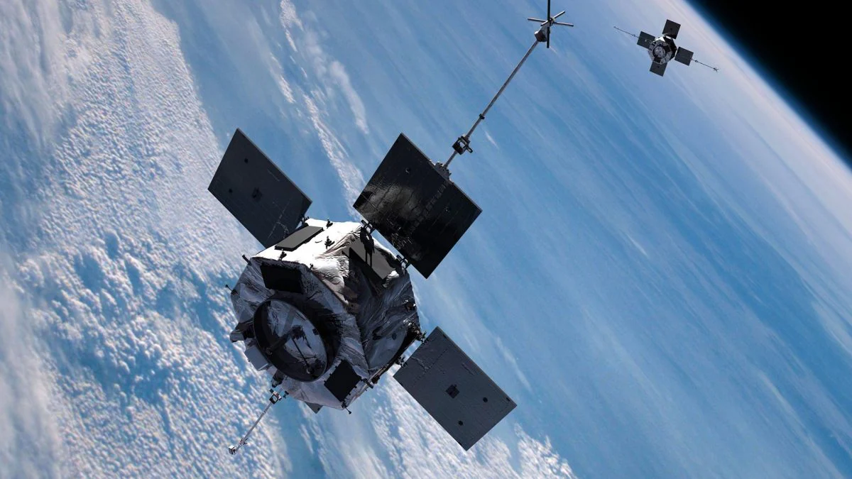 Aujourd'hui, la sonde Van Allen A plonge vers la Terre : la NASA confirme un retour imprévisible 2 La sonda Van Allen A de la NASA en orbite autour de la Terre. Le véhicule, lancé en 2012 pour étudier les ceintures de radiation de la planète, est aujourd'hui en rentrée incontrôlée dans l'atmosphère / Crédit : NASA