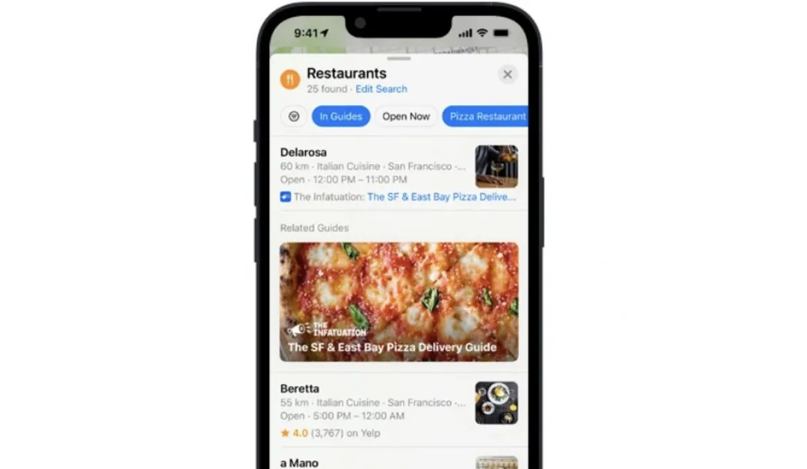 J'espère que Google Maps ne reproduira jamais ce qui arrive sur Apple Maps 2 Publicité dans Apple Maps.