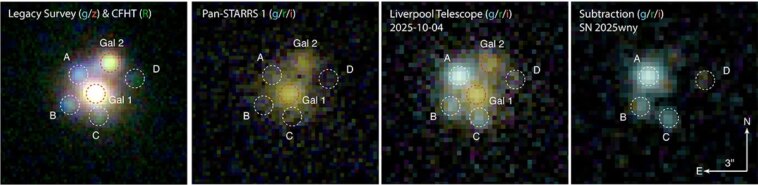 La supernova la plus lointaine pourrait déchiffrer l'origine de la matière noire 1 Images réelles de la supernova capturées par le télescope James Webb