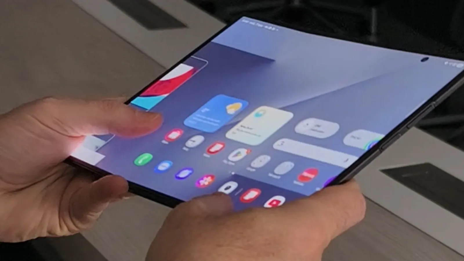 Écran du Samsung Galaxy Z TriFold