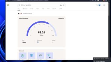 Le nouveau test de vitesse Internet de Windows 11 est… tout simplement un raccourci vers Bing