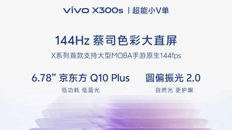 Le vivo X300 Ultra pourrait ne pas arriver seul : un vivo X300s confirmé en Chine 1 Image 'teaser' du vivo X300s dévoilant quelques détails matériels