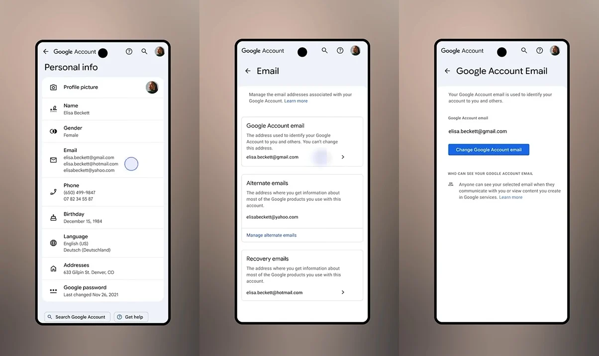 Google permet désormais de changer votre adresse @gmail.com 2 Change Gmail