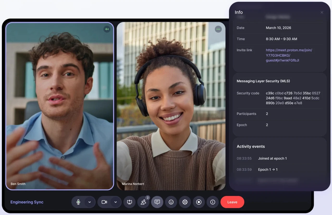Proton lance sa nouvelle plateforme de visioconférence sécurisée "Meet" axée sur le respect de la vie privée 3 Proton