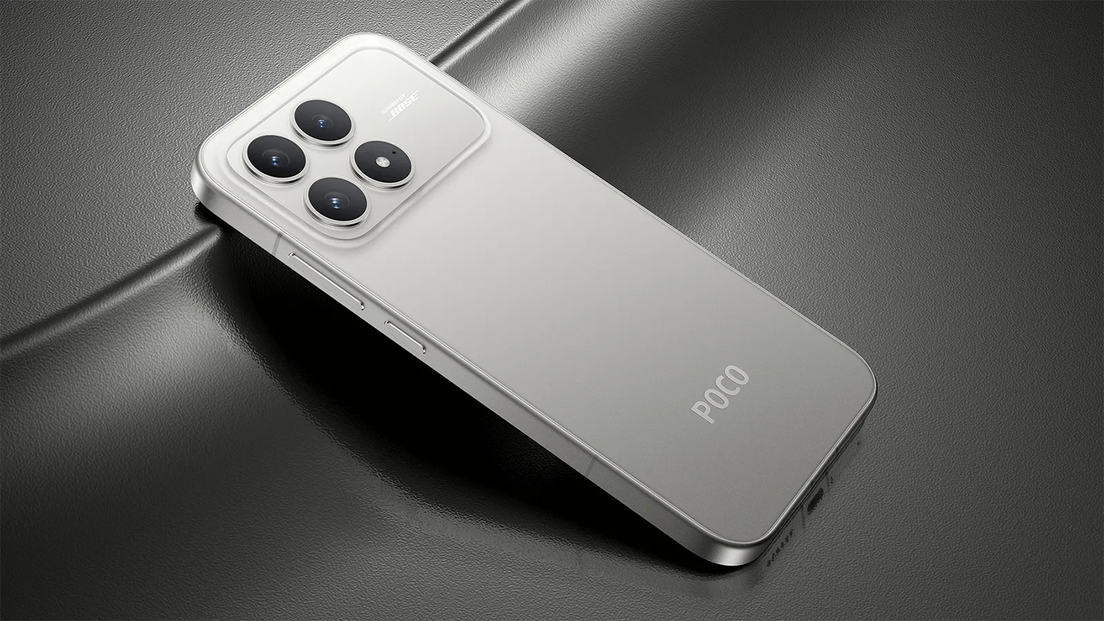 POCO F8 Pro en couleur argent