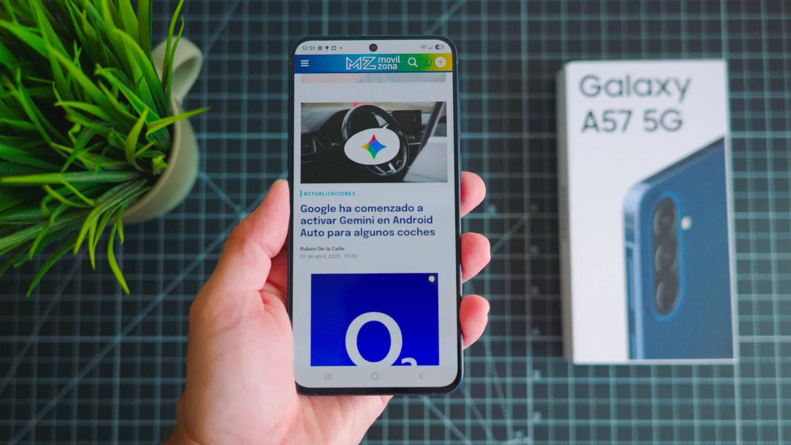 Pantalla del Samsung Galaxy A57
