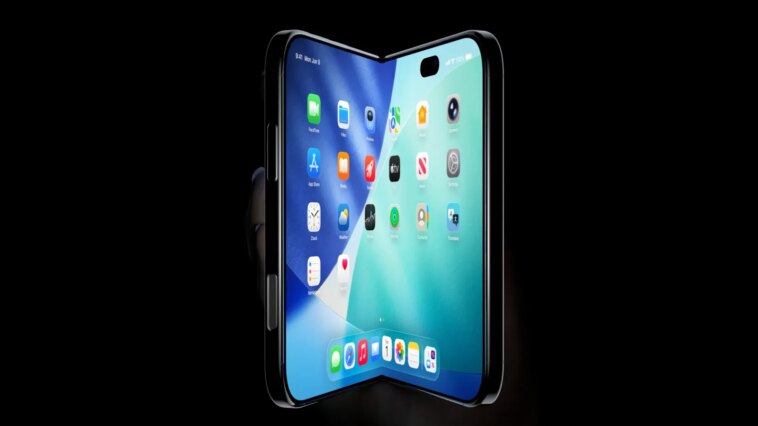 Le design du smartphone pliable d'Apple en fuite et confirme son prochain lancement 1 Le design du smartphone pliable d'Apple se filtre et confirme son prochain lancement