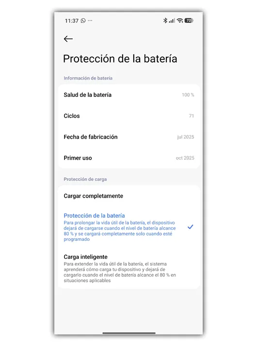 Limiter la charge de la batterie de mon mobile à 80 % est la meilleure chose que j'ai faite depuis des années 3 Protection de batterie sur Android.
