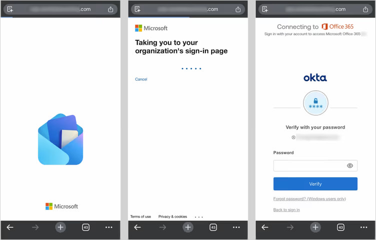 Nouvelles attaques de phishing VENOM volent les identifiants Microsoft des cadres supérieurs 3 VENOM's AiTM attack chain
