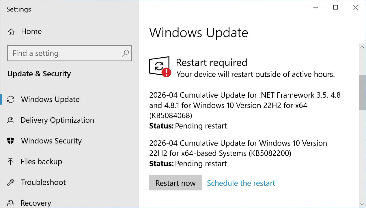 Microsoft publie la mise à jour de sécurité étendue KB5082200 pour Windows 10 2 Windows 10 KB5082200 update