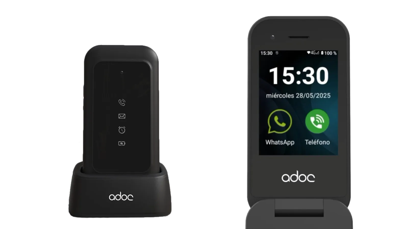 Téléphones mobiles basiques avec touches permettant d'utiliser WhatsApp 3 Teléfono ADOC SC04