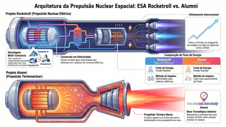 Projet Rocketroll : l'ESA souhaite propulser ses vaisseaux vers l'espace avec des réacteurs nucléaires 5 1776452883 745 Projet Rocketroll lESA souhaite propulser ses vaisseaux vers lespace