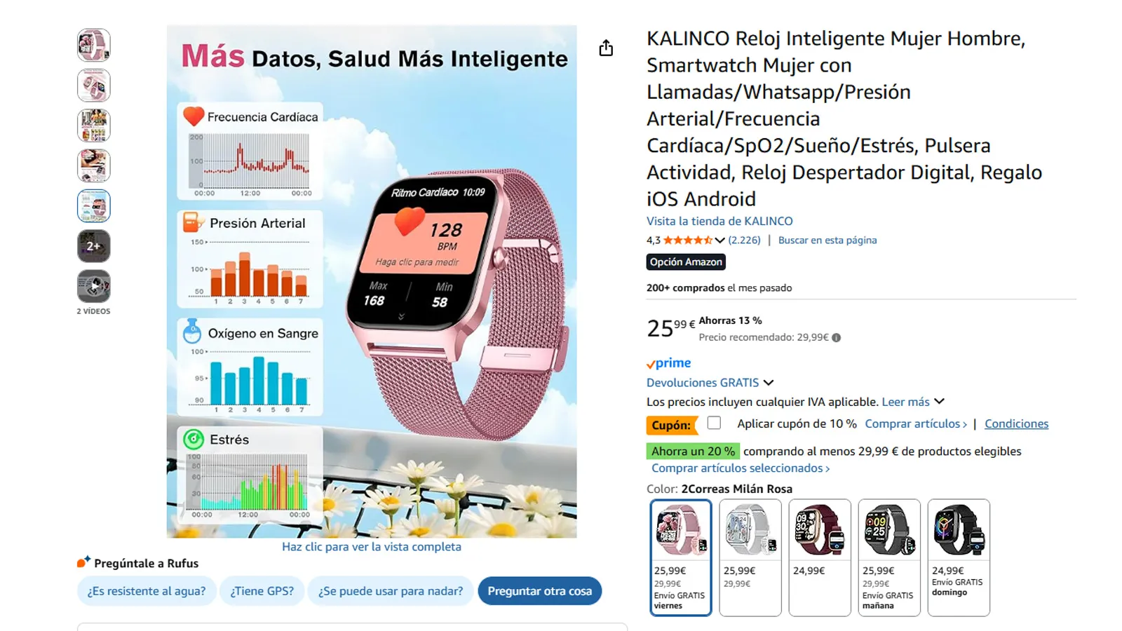 Je ne recommanderais aucun de ces montres intelligentes même à mon pire ennemi 3 Montre intelligente chinoise sur Amazon
