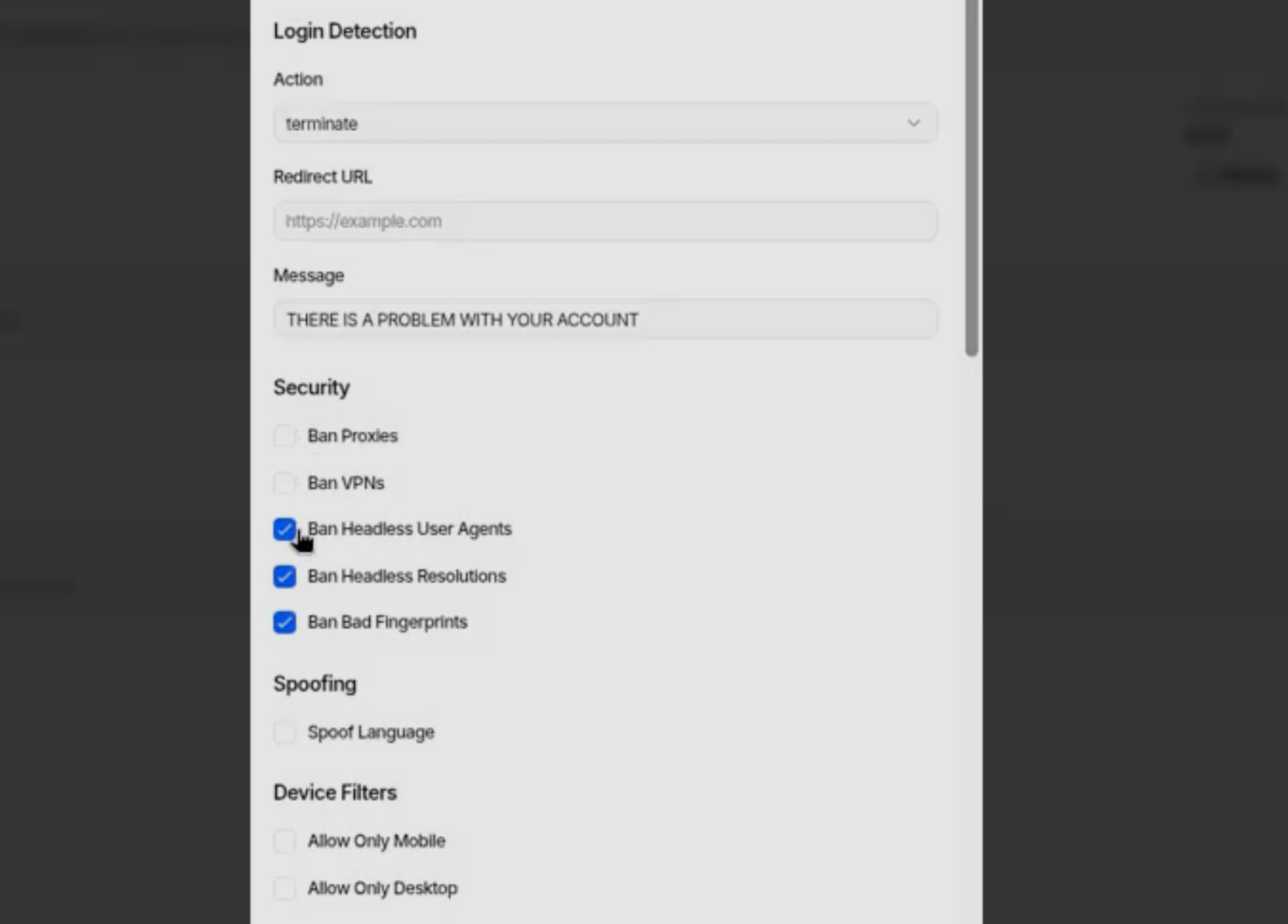 Nouveau service de phishing Bluekit inclut un assistant IA, 40 modèles 4 Security options
